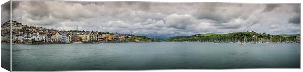 River Dart Panorama, Dartmouth, England, UK Canvas Print by Mark Llewellyn