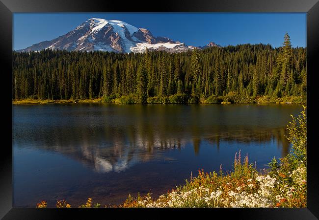 Reflection Lake Framed Print by Thomas Schaeffer