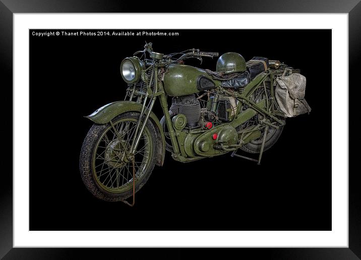  BSA M20 Framed Mounted Print by Thanet Photos