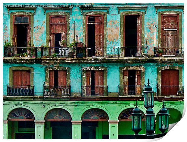  Cuban Streets. Print by Nick Wardekker