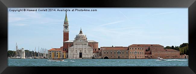 San Giorgio Maggiore Framed Print by Howard Corlett