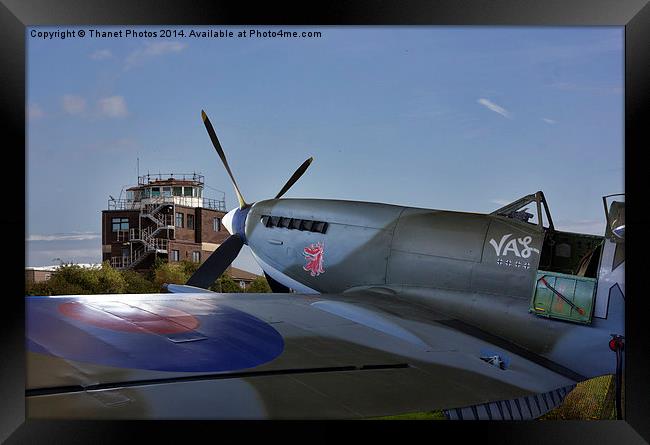  Spitfire Manston Framed Print by Thanet Photos