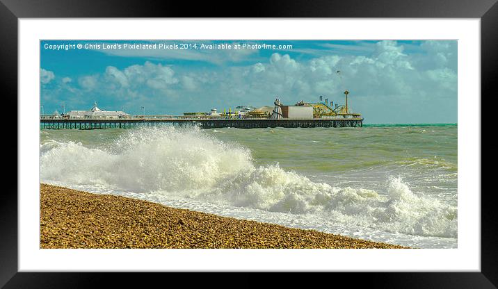  Making A Splash In Brighton Framed Mounted Print by Chris Lord