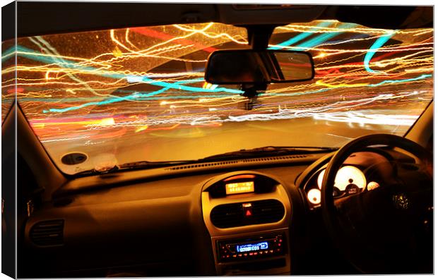  Psychedelic Drive Canvas Print by Ben Welsh