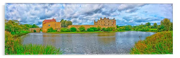 Leeds Castle Panorama  Acrylic by Chris Thaxter