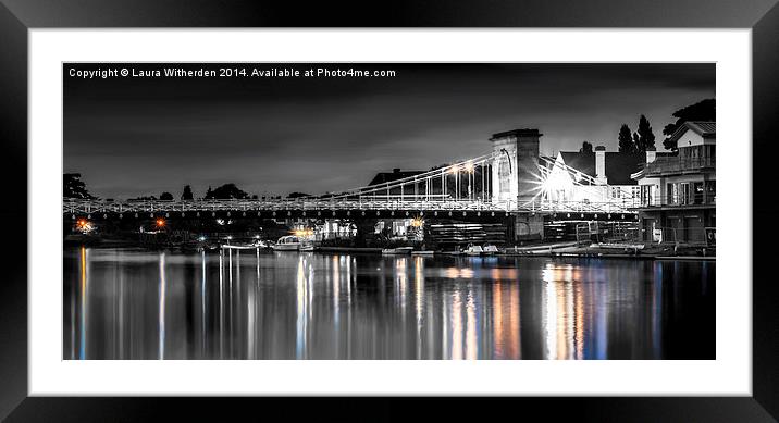  Marlow Bridge Colour Pop Framed Mounted Print by Laura Witherden