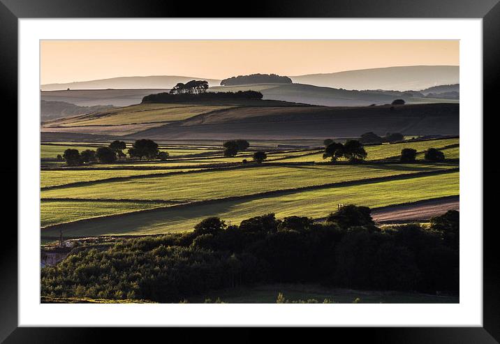  Minninglow from Harborough Rocks Framed Mounted Print by John Cropper