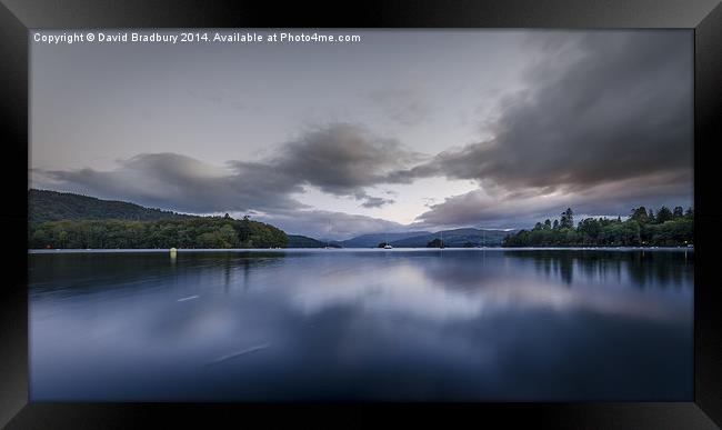  Windermere Dawn Framed Print by David Bradbury