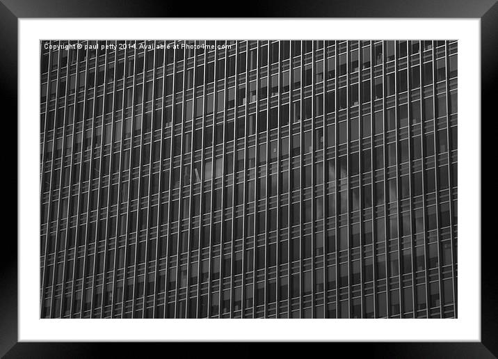  office block. Framed Mounted Print by paul petty