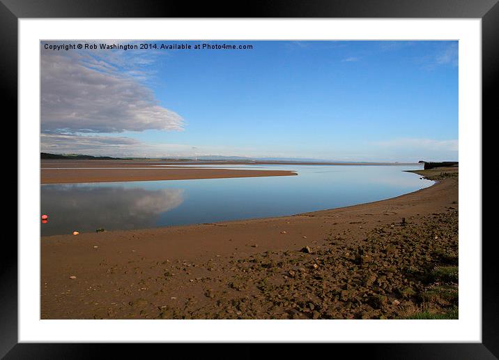  The Leven Estuary Framed Mounted Print by Rob Washington
