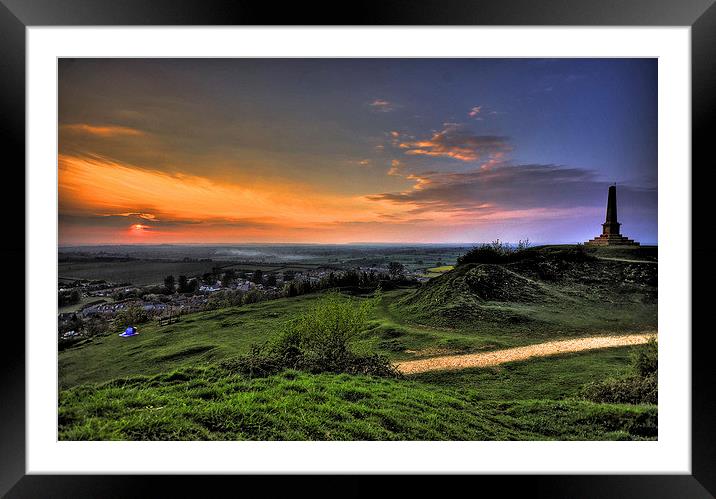  Sunset from Ham Hill Framed Mounted Print by Lorraine Paterson