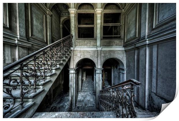  Death on the Stairs Print by Jason Green