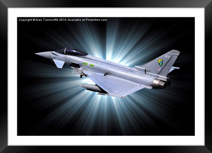 Typhoon Eurofighter Power Unleashed Framed Mounted Print by Alan Tunnicliffe