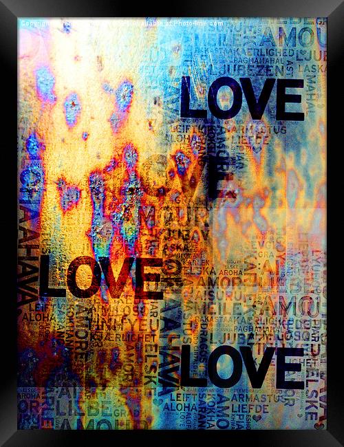  Love Framed Print by Jenny Rainbow