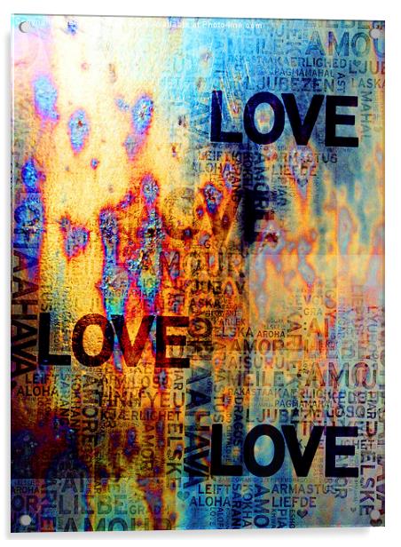  Love Acrylic by Jenny Rainbow