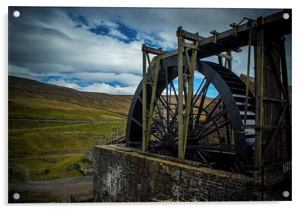  Water Wheel Acrylic by John Ellis