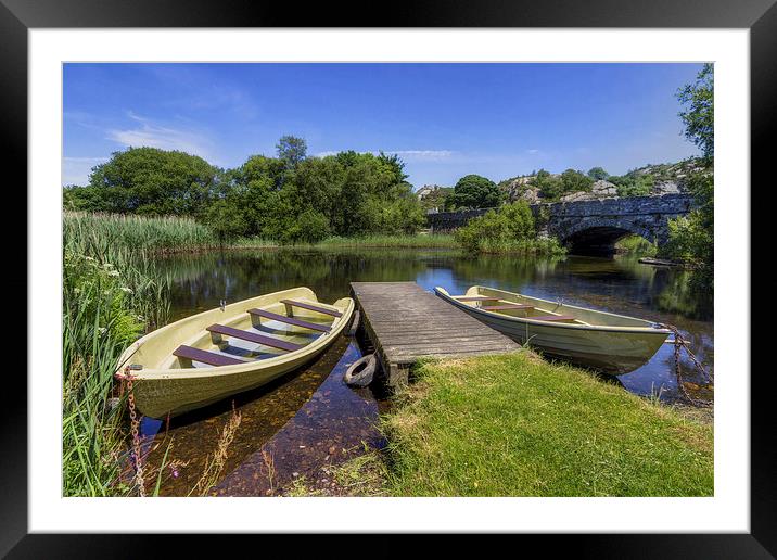   Row Your Worries Away Framed Mounted Print by Ian Mitchell
