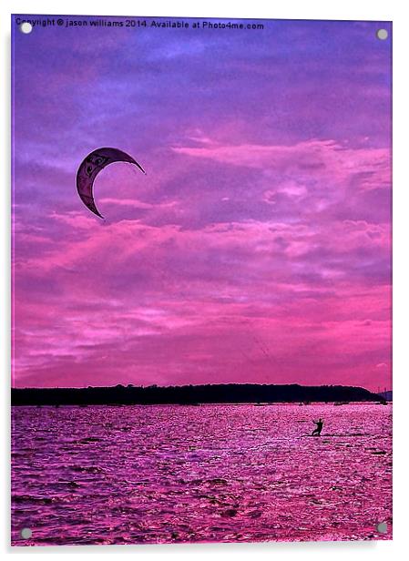  LONE SURFER Acrylic by Jason Williams