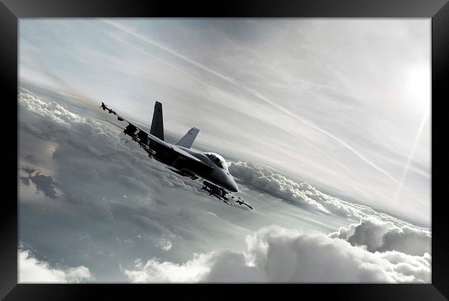 F/A-18 Super Hornet Framed Print by J Biggadike