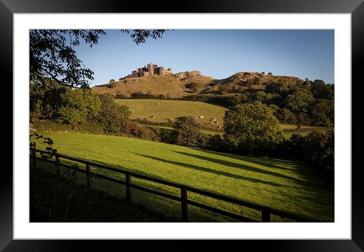  Carreg Cennen castle Framed Mounted Print by Leighton Collins