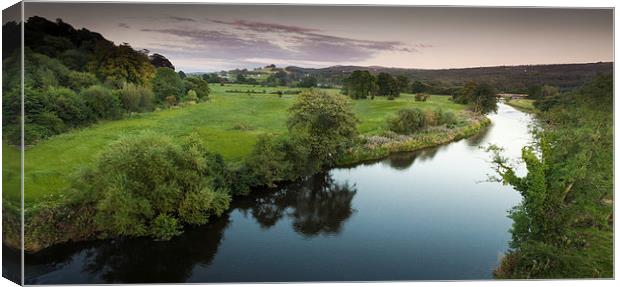  The river Towy Canvas Print by Leighton Collins