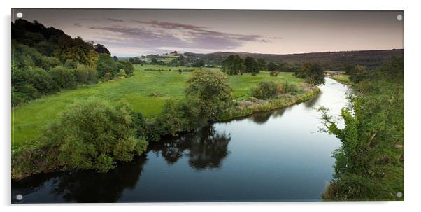  The river Towy Acrylic by Leighton Collins