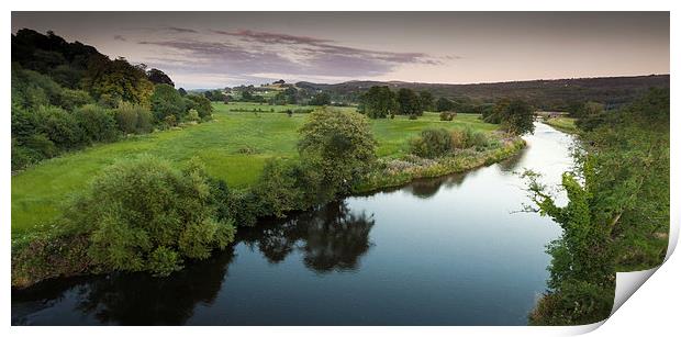  The river Towy Print by Leighton Collins