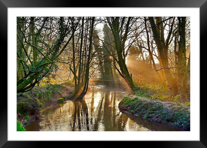  Another Sunrise on the  'WEY' Framed Mounted Print by Mark  F Banks
