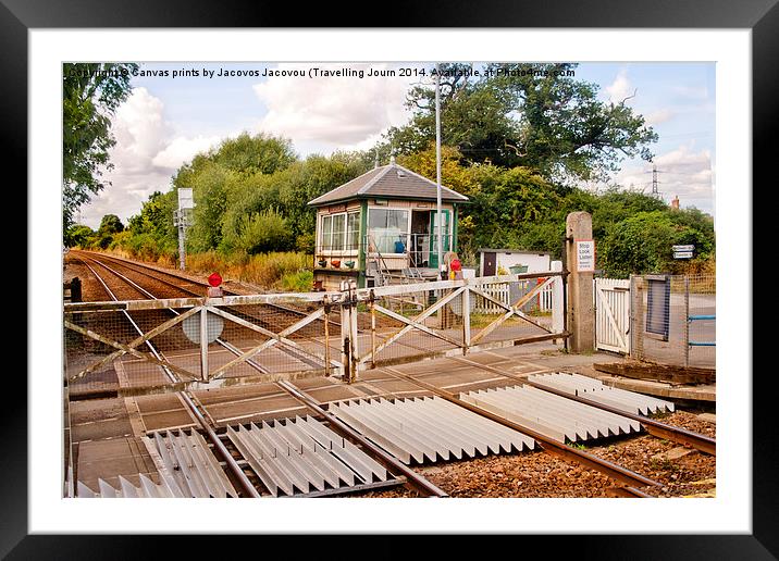  Fiskerton rail signal box  Framed Mounted Print by Jack Jacovou Travellingjour