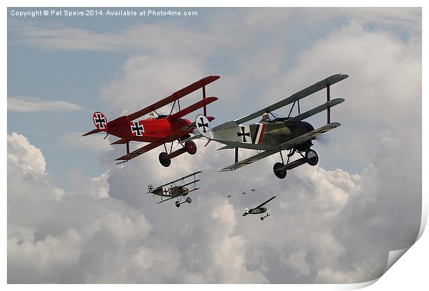 Fokker Squadron - 'Contact'  Print by Pat Speirs