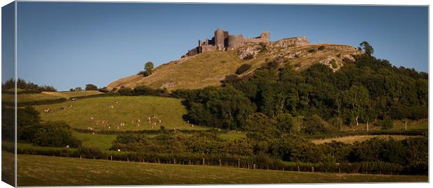 Carreg Cennen Castle near Trap Canvas Print by Leighton Collins