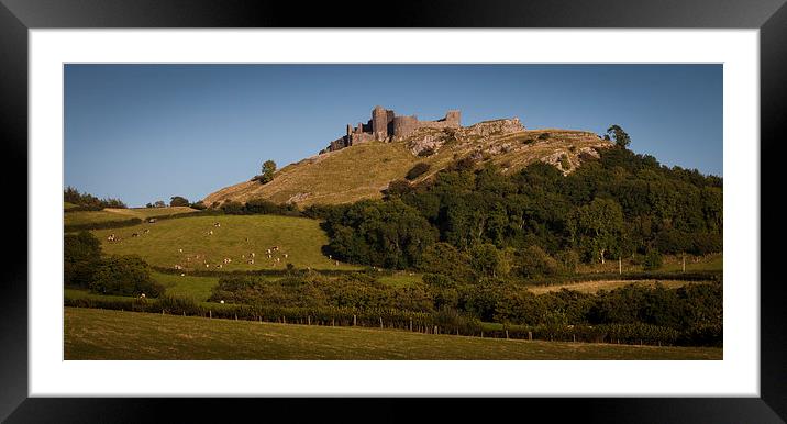  Carreg Cennen Castle near Trap Framed Mounted Print by Leighton Collins