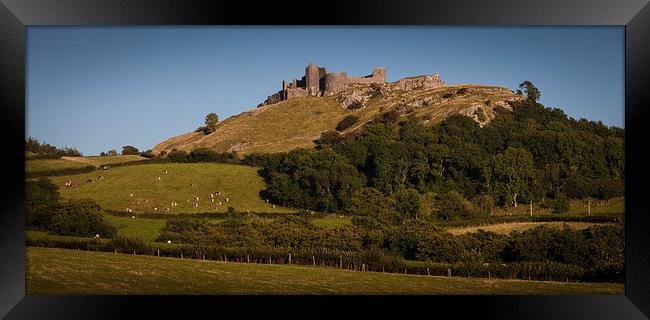  Carreg Cennen Castle near Trap Framed Print by Leighton Collins