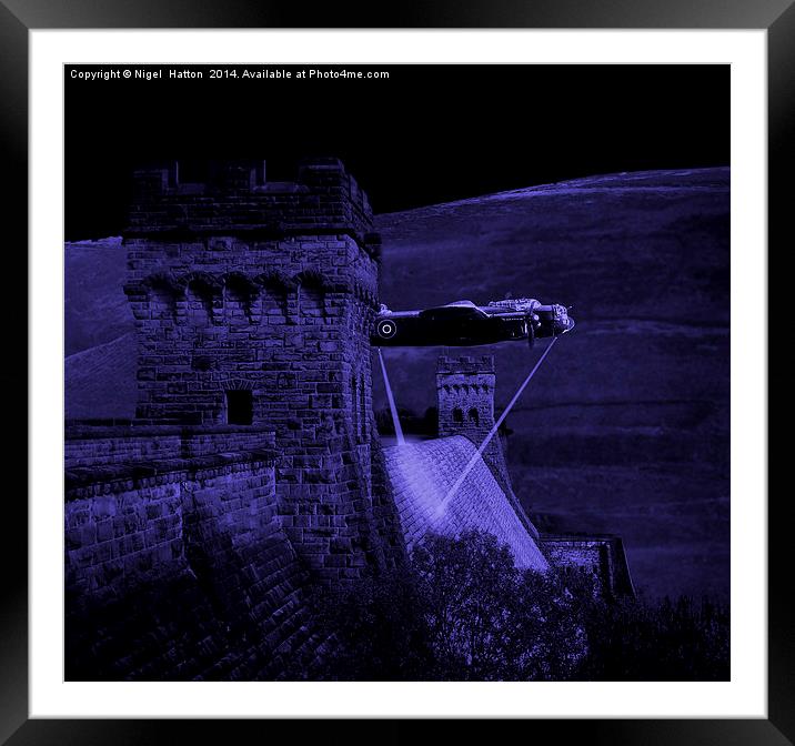  Lancaster Lights Framed Mounted Print by Nigel Hatton
