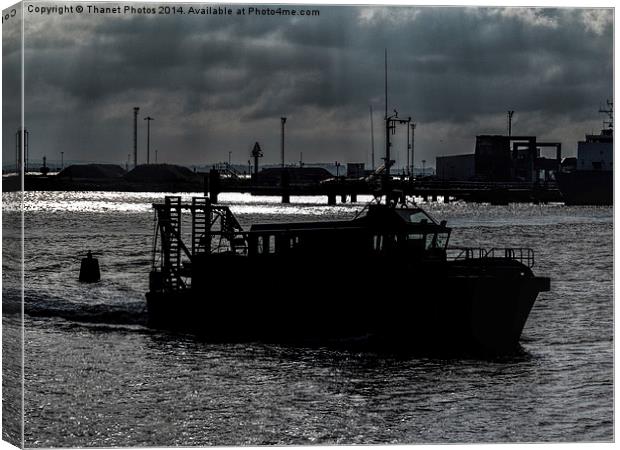  Industrial seascape Canvas Print by Thanet Photos