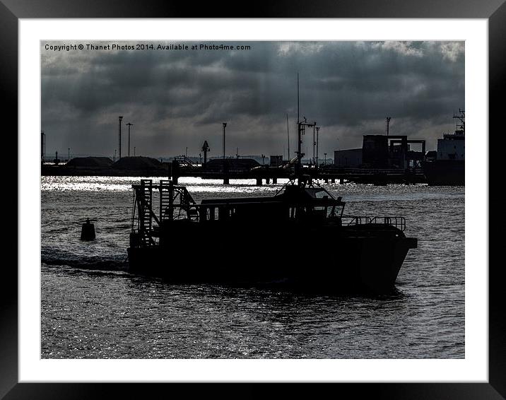  Industrial seascape Framed Mounted Print by Thanet Photos