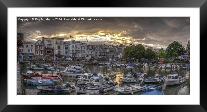  Evening Moorings Framed Mounted Print by Ray Abrahams