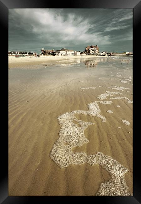 Foamy shore Framed Print by Stephen Mole
