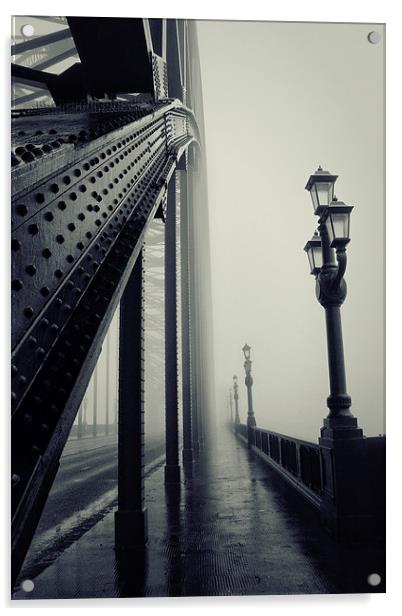  The Mist on the Tyne Acrylic by Toon Photography
