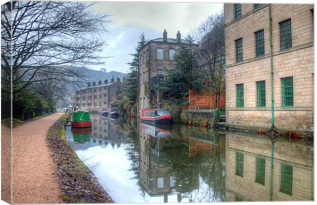 Rochdale Canal Canvas Print by Irene Burdell