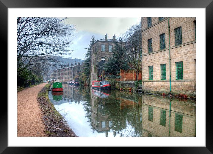 Rochdale Canal Framed Mounted Print by Irene Burdell