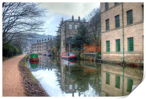 Rochdale Canal Print by Irene Burdell