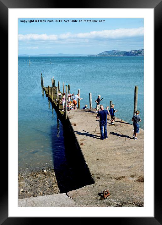  Crabbers in Rhos-on-Sea Framed Mounted Print by Frank Irwin