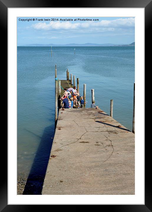 Young Crabbers in Rhos-on-Sea Framed Mounted Print by Frank Irwin