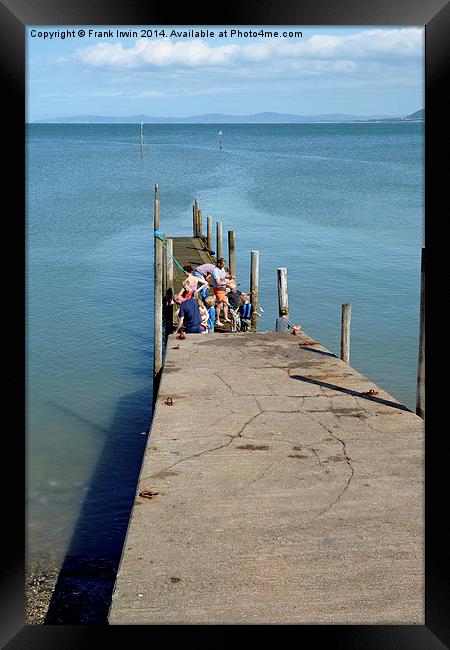 Young Crabbers in Rhos-on-Sea Framed Print by Frank Irwin
