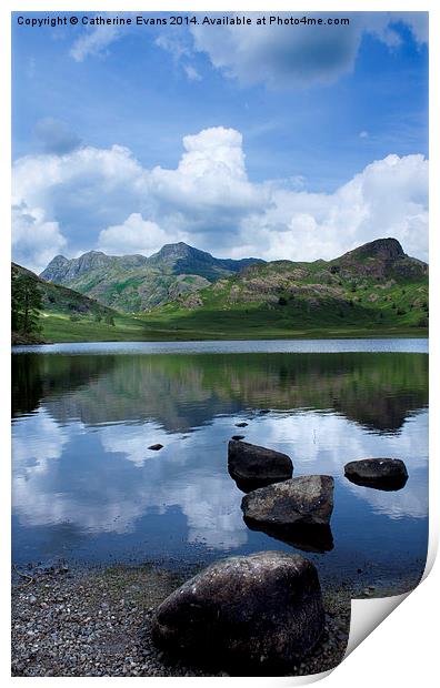  Blea Tarn Reflections Print by Catherine Fowler