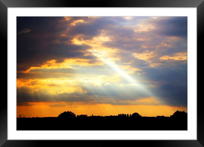  Sun beams Framed Mounted Print by Kayleigh Meek