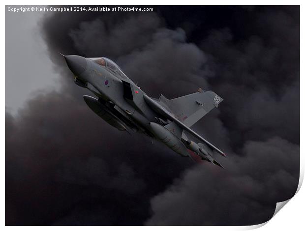  Tornado out of the storm Print by Keith Campbell