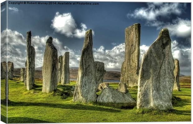  The Standing Stones of Callanish Canvas Print by Robert Murray