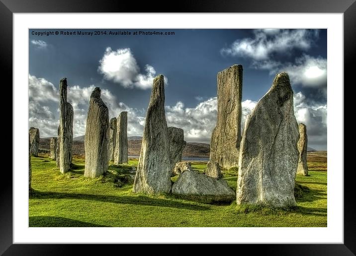  The Standing Stones of Callanish Framed Mounted Print by Robert Murray
